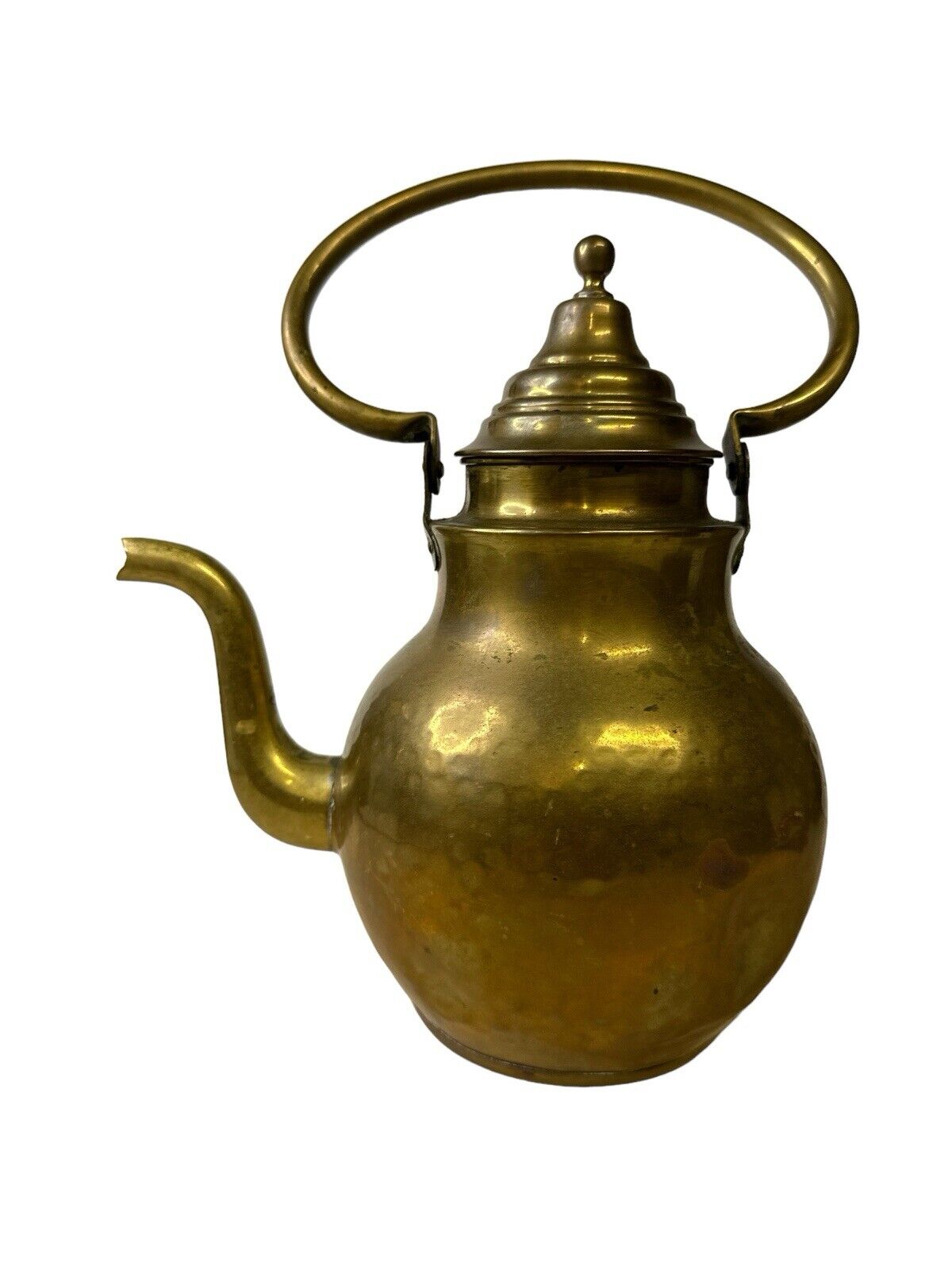 Antique 19th century Brass Coffee Water Pitcher As Seen Decor Only