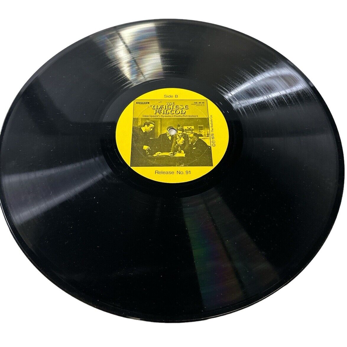 The Maltese Falcon Sam Spade's Greatest Radio Adventure 33 RPM LP 1978 VG