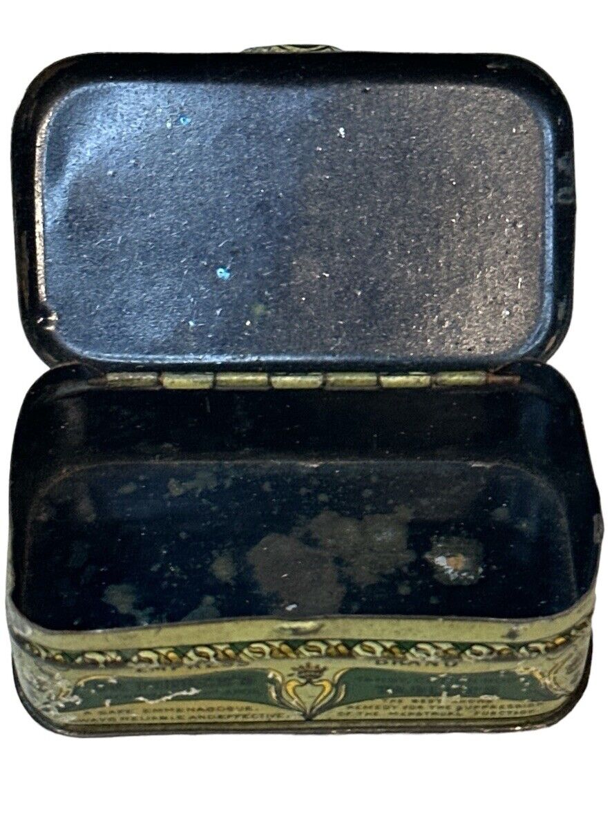 Lot Of 2 Empty Antique Old Vintage Small Advertising Tins Dr. Pierce & Diamonds