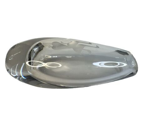 Kosta Boda 3 Geese Glass Vase 6.25” Signed And Numbered Beautiful Clear Glass
