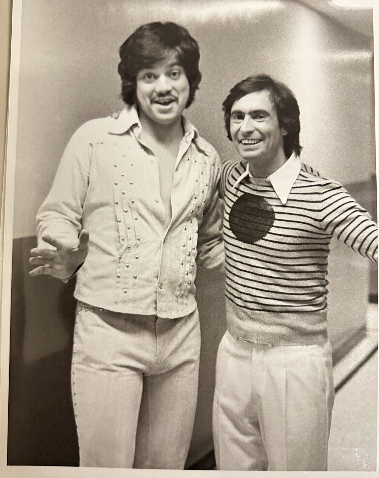 1974 Freddie Prince & David Steinberg Press Release Photo The Midnight Show NBC