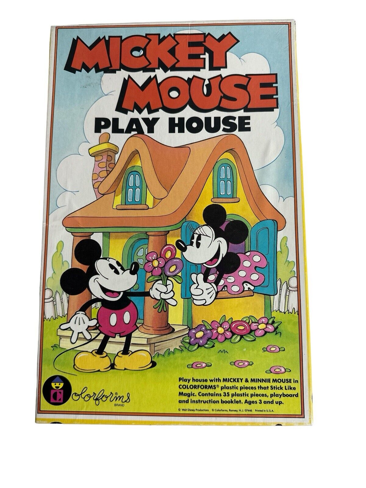 Rare Raggedy Ann Play Kitchen & Mickey Mouse Colorforms Toy Set Box Vtg 1970’s