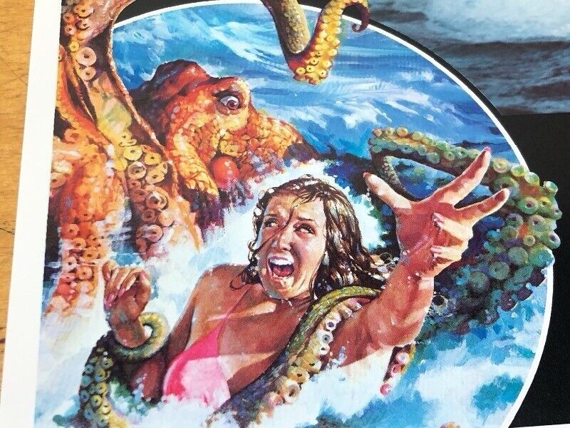 1977 Octopus TENTACLES J Huston Movie Poster LOBBY CARD Full Set 11” x 14”