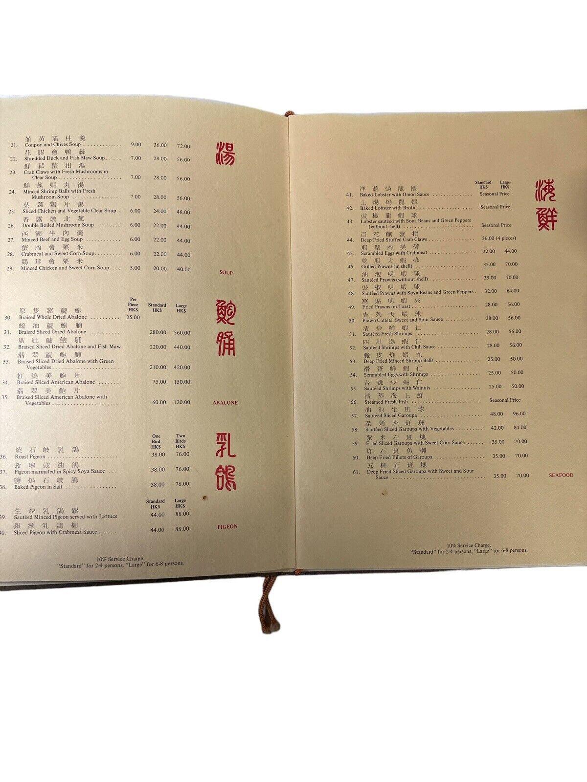 Vtg 1980’s Tang Dynasty Imperial Palace Painting MANDARIN Hotel Dinner Menu