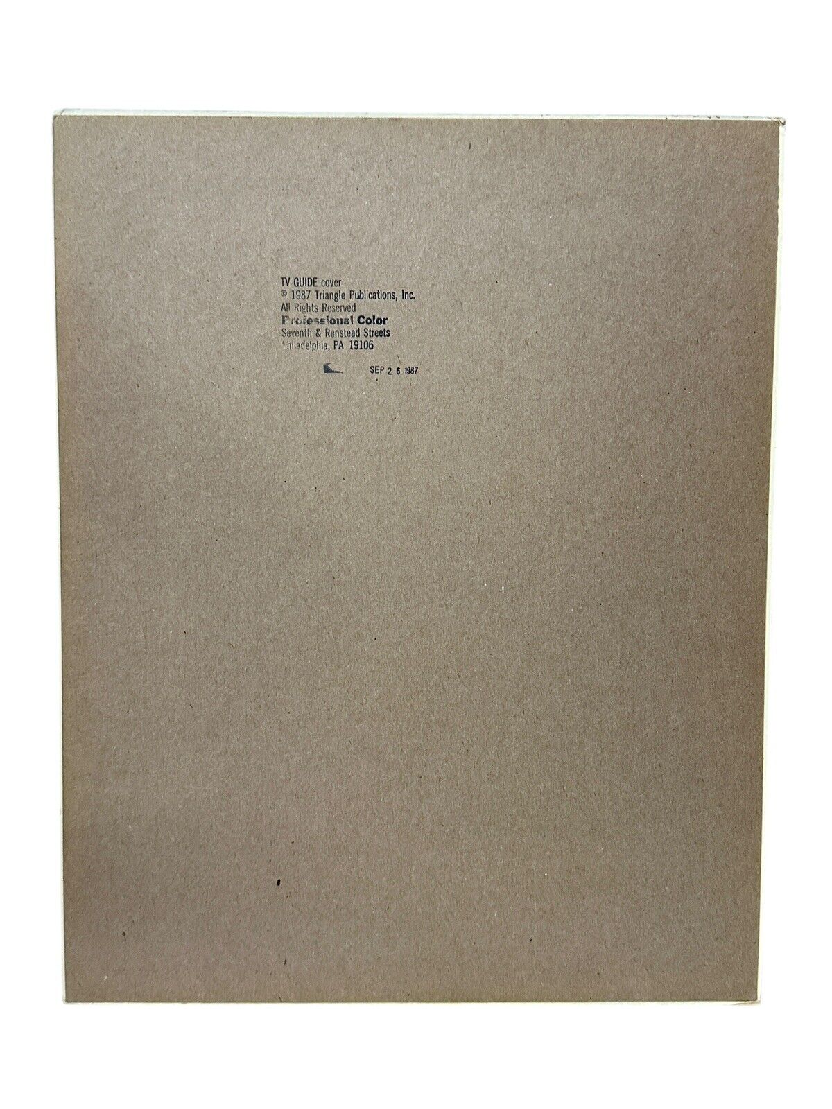 1987 TV Guide Cover Portrait Original 20” x 16” Jill Eikenberry & Michael Tucker