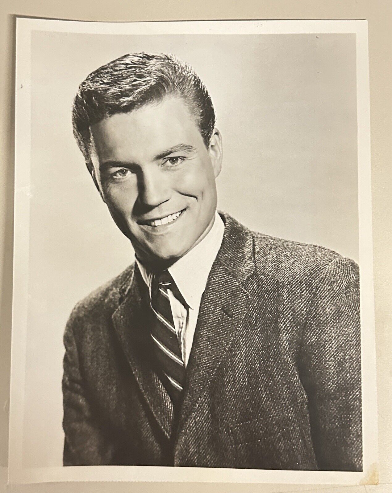 1962 ABC TV Press Release Photo Roger Smith 77 Sunset Strip 7” x 9” Original