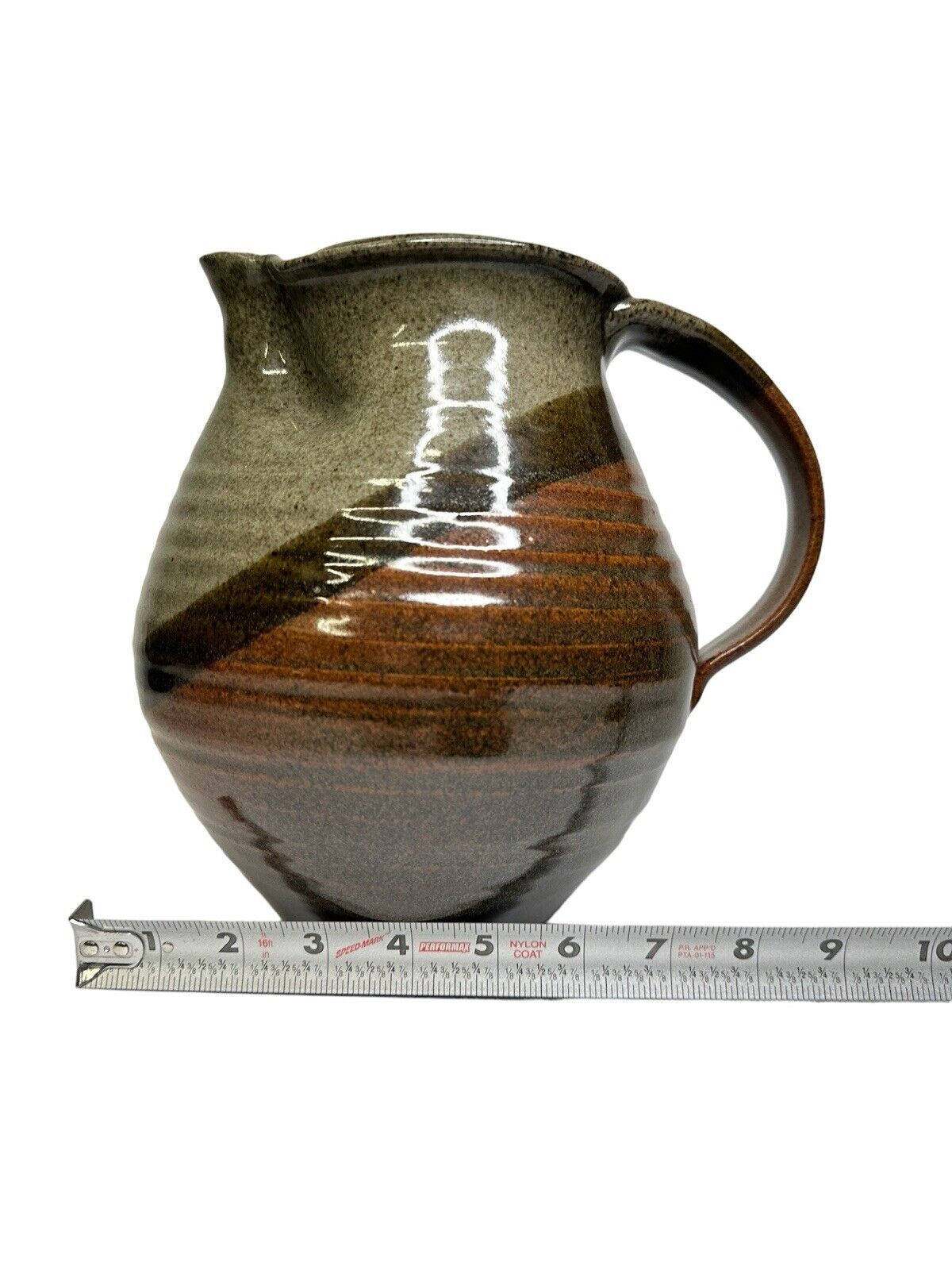 Beautiful Handmade Studio Signed Mark Pottery Stoneware Jug