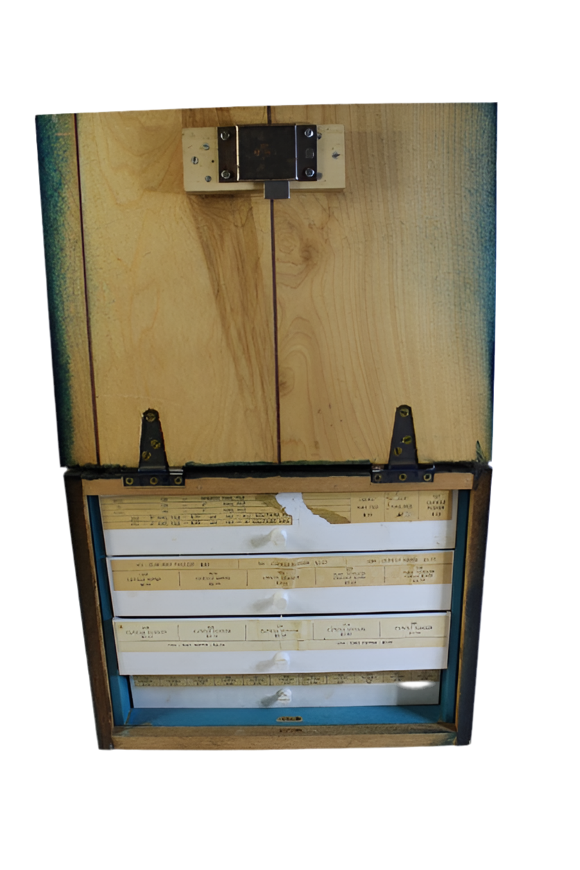 Old Antique Vintage General Store Glass Wood Advertising Display plus 4 Drawer lockable backend 1900s