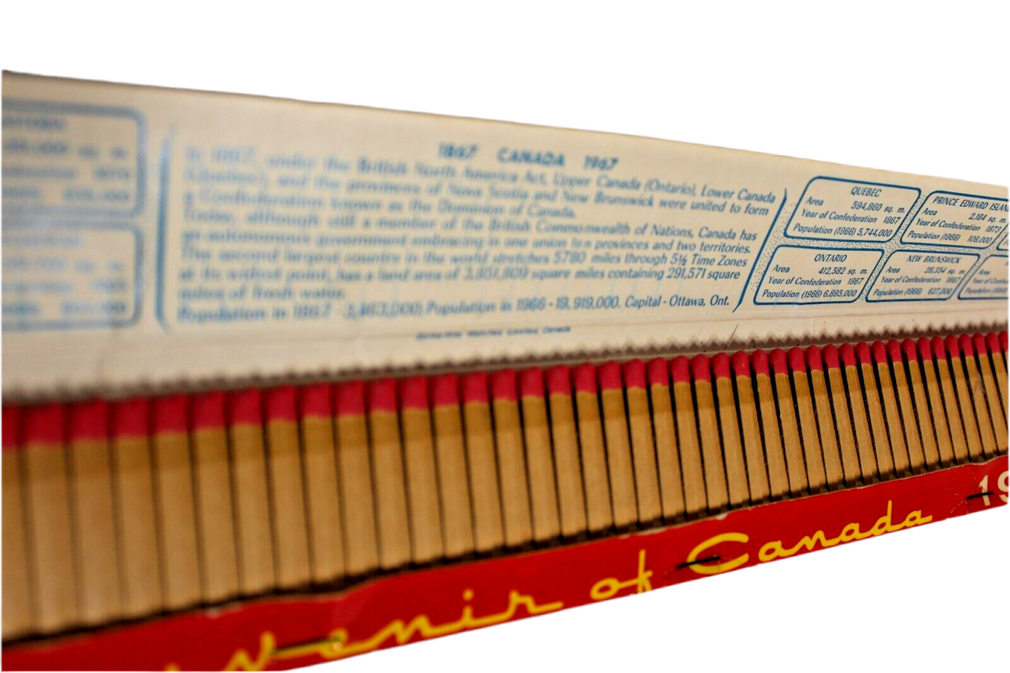1967 Canada's Largest Match Book CANADA Large Giant Vintage Matchbook Cover