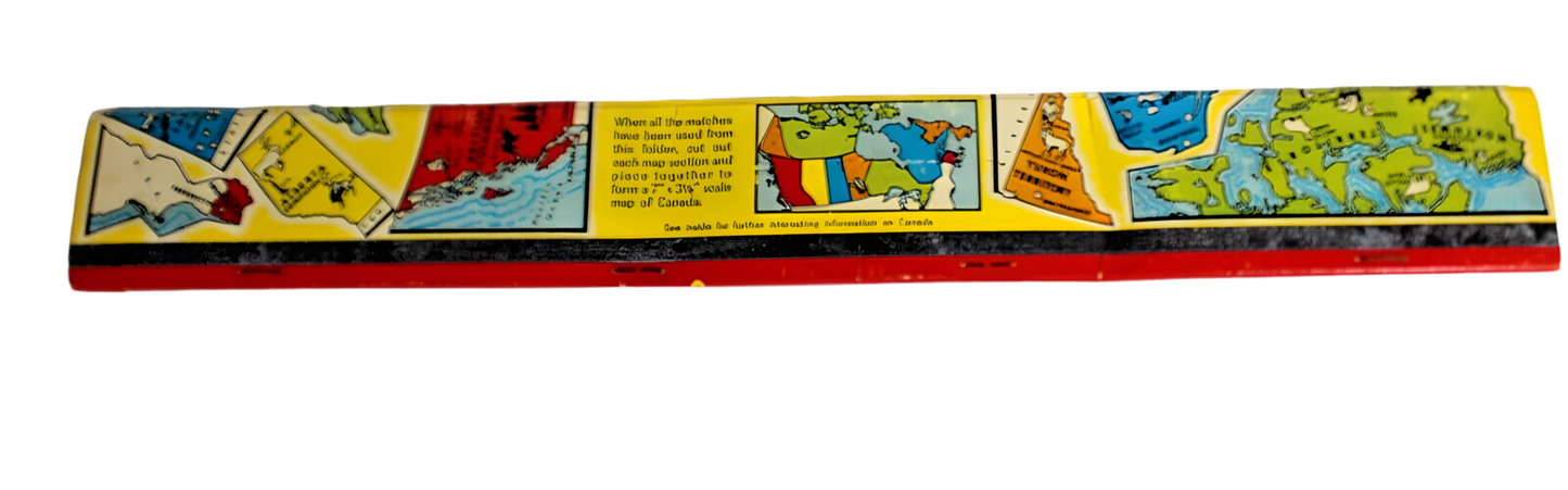 1967 Canada's Largest Match Book CANADA Large Giant Vintage Matchbook Cover