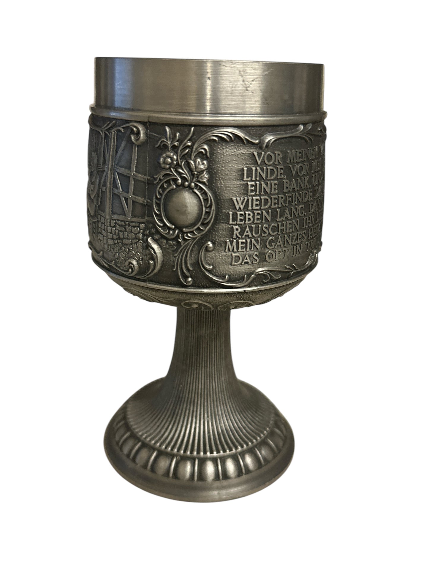 Vintage Pewter Wine Goblet Chalice Cup by RB-VOGEL Germany