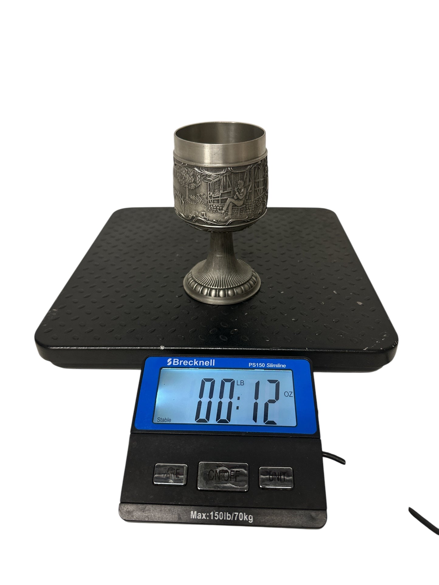 Vintage Pewter Wine Goblet Chalice Cup by RB-VOGEL Germany