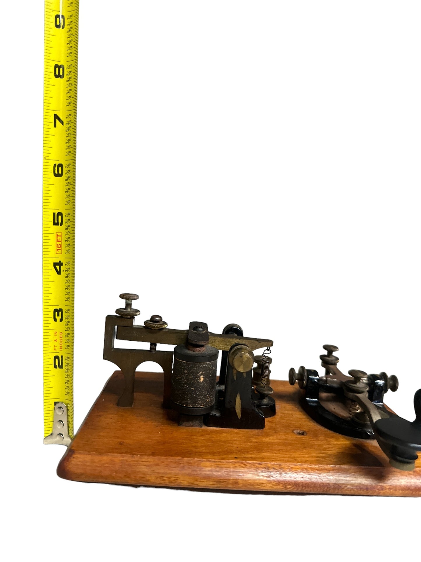 Antique J.H. Bunnell & Co New York USA Camelback Telegraph Key and Sounder 2
