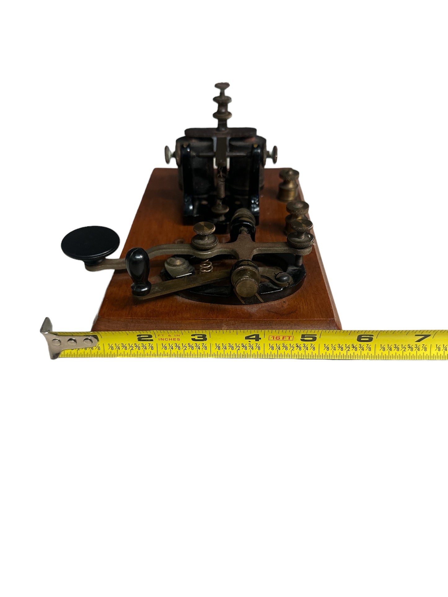 Antique J.H. Bunnell & Co New York USA Camelback Telegraph Key and Sounder 2