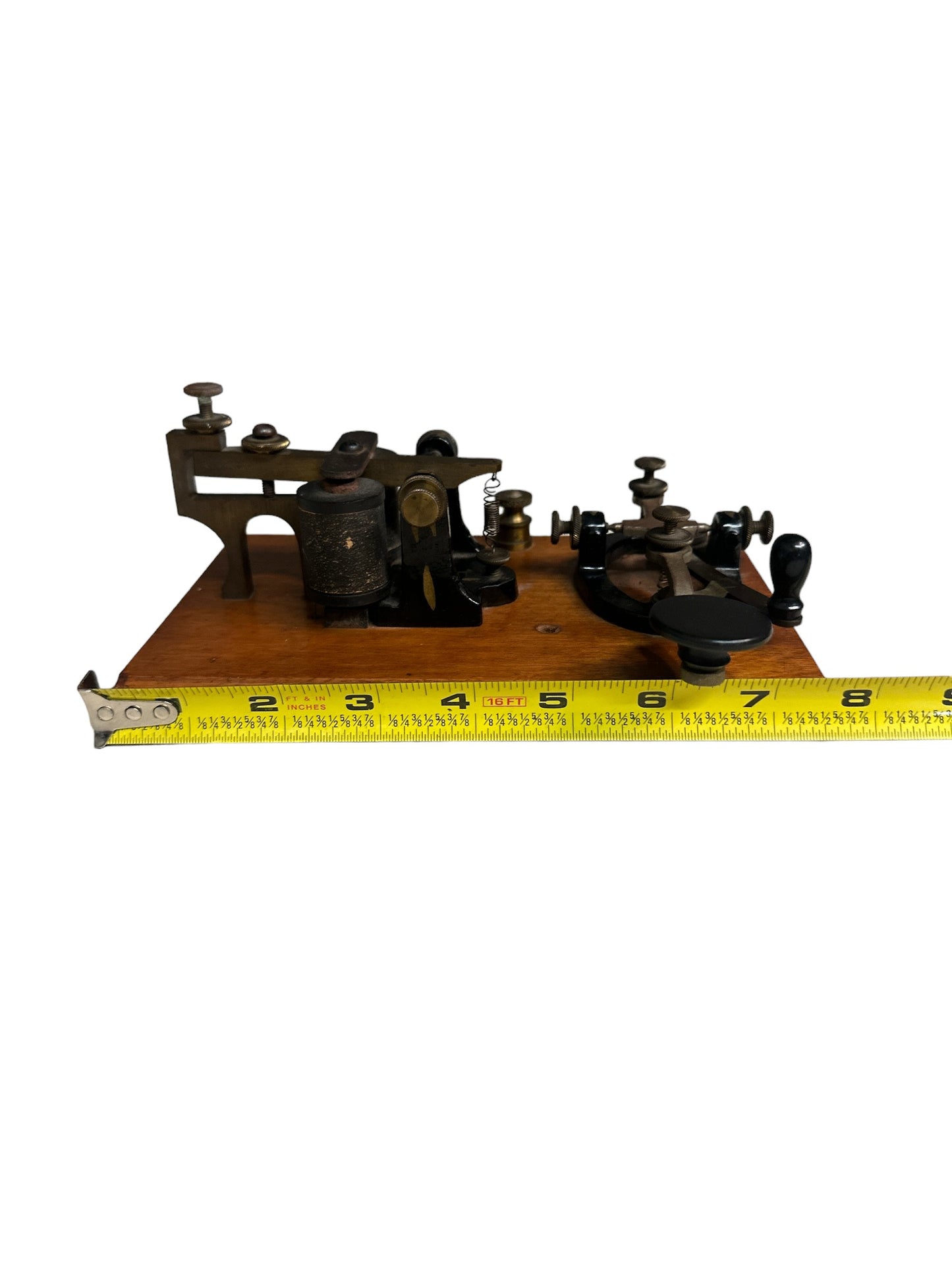 Antique J.H. Bunnell & Co New York USA Camelback Telegraph Key and Sounder 2