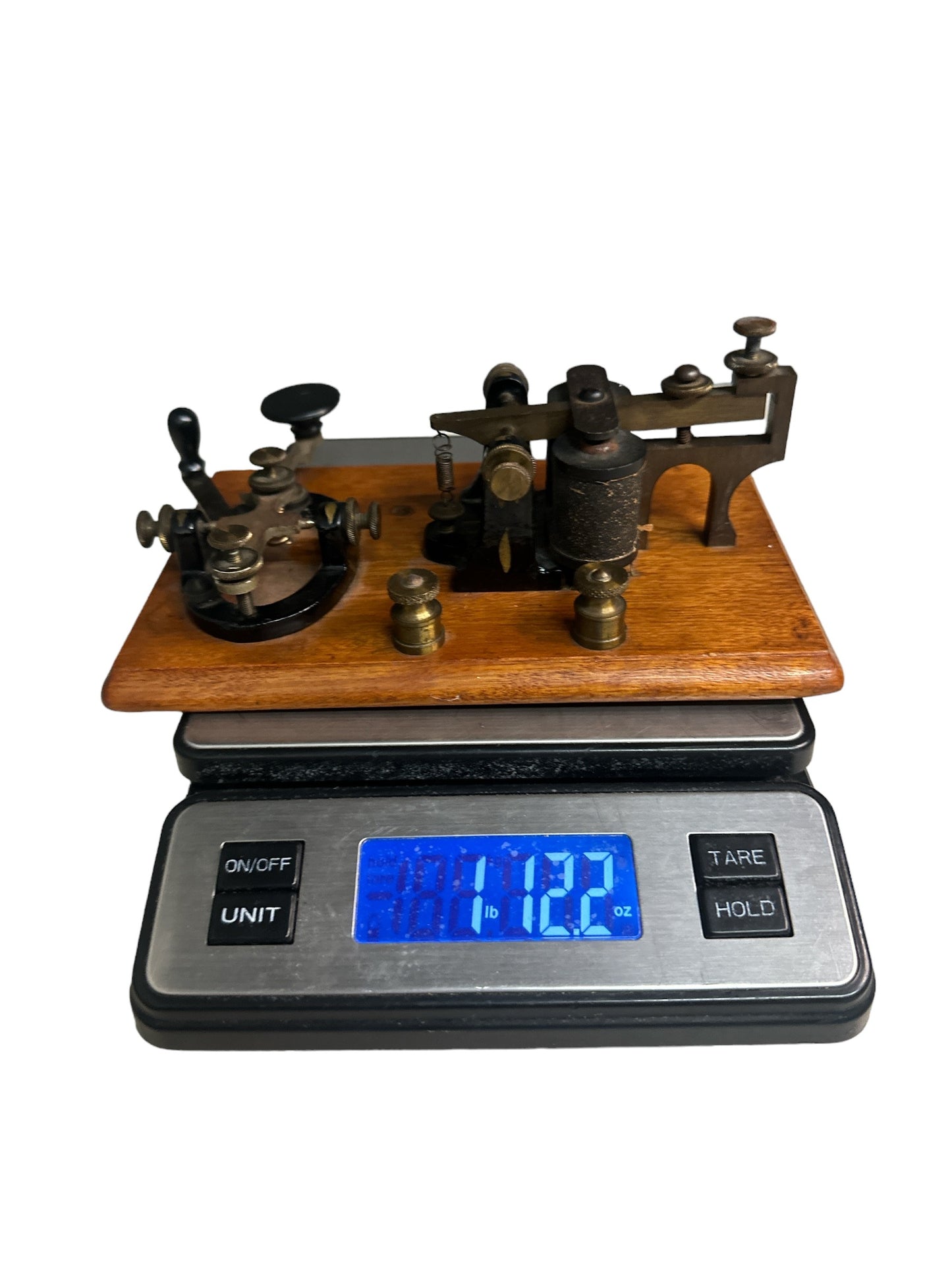 Antique J.H. Bunnell & Co New York USA Camelback Telegraph Key and Sounder 2