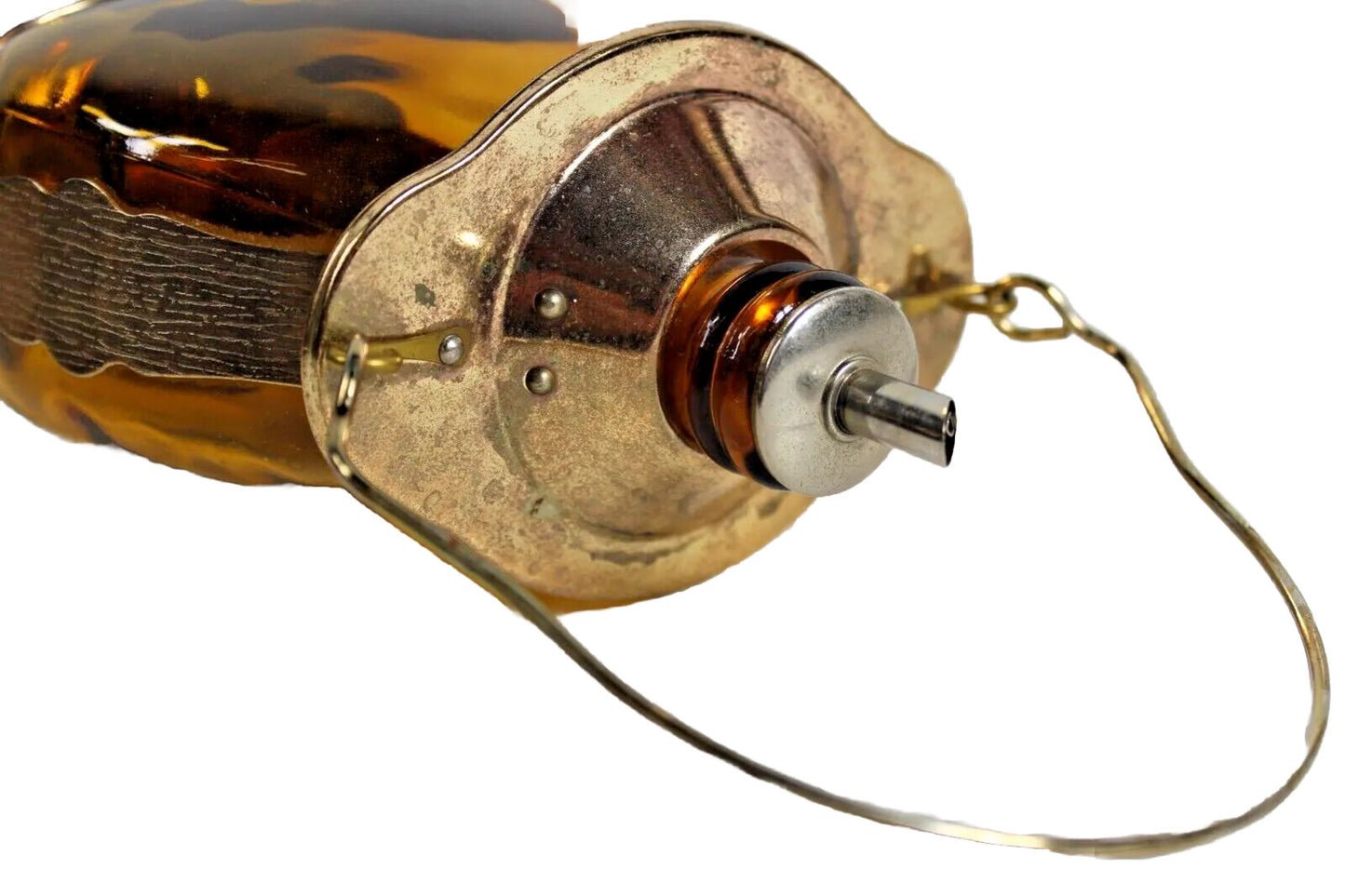 Anchor Decanter Musicbox Liquor Bottle MCM Themed Decor handblown Glass