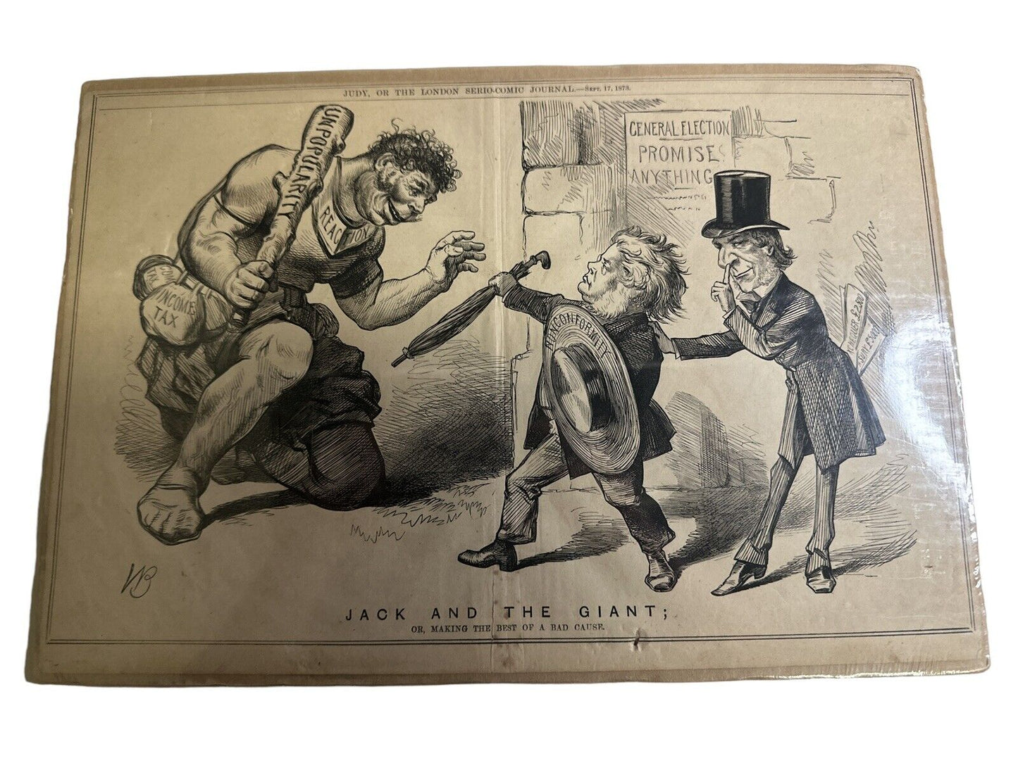 Antique Marie Duval Illustrator For Judy Or The London Serio-Comic Journal 1874