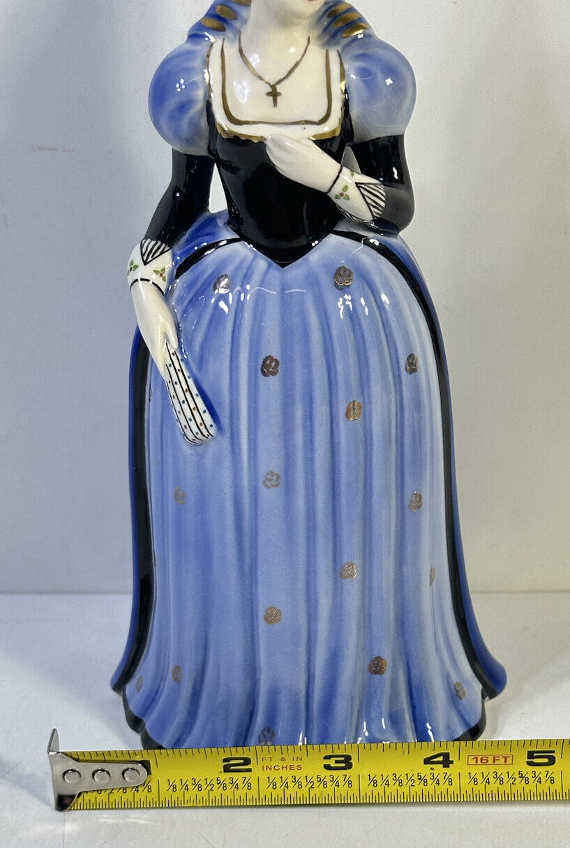 Vtg 1948 Goldcrest Ceramic Corp Lady Figurine By Carmencita Dorier 9.5” USA Made