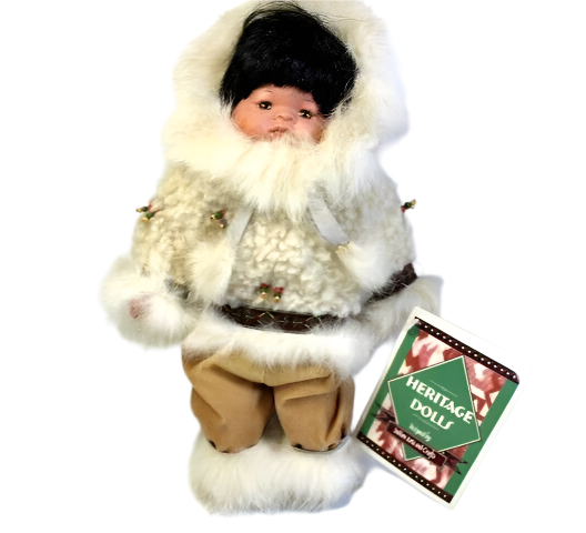 HERITAGE DOLLS INDIAN ARTS AND CRAFTS 10" Eskimo Girl Doll