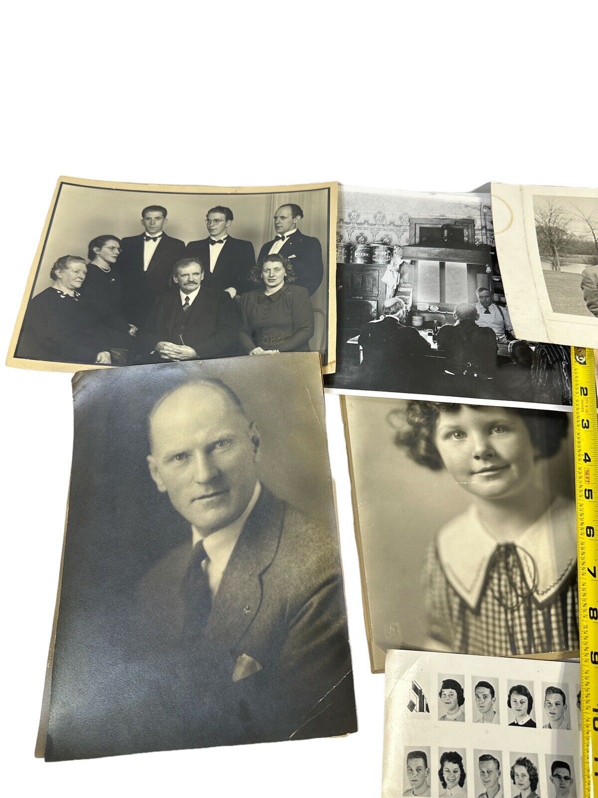 Lot of 12 mixed large 8" x 10" Portrait Photos 1918 to 1930s Antique Vtg Family