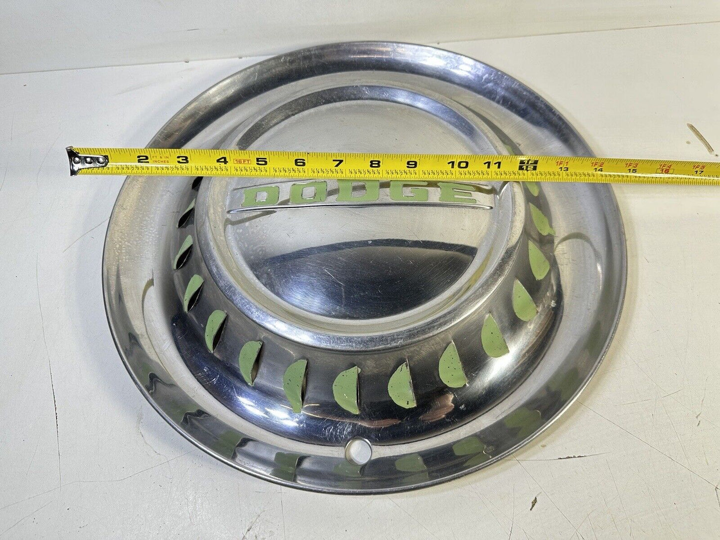 Vtg Dodge Hubcap With Glow Green 15”