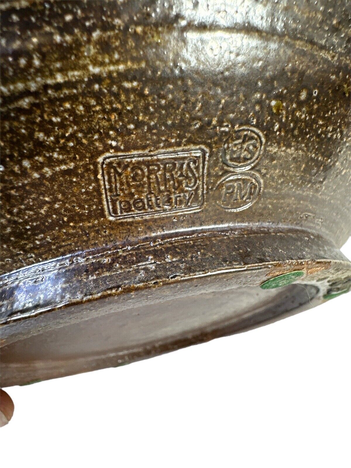 Studio Made Sun Themed Stoneware Estate Plate By Morris Signed 6”