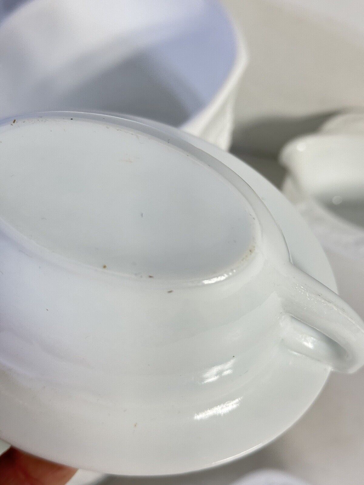 lot of 12 Mixed Kitchen Mid Century Modern Milk Glass Containers Glasses More