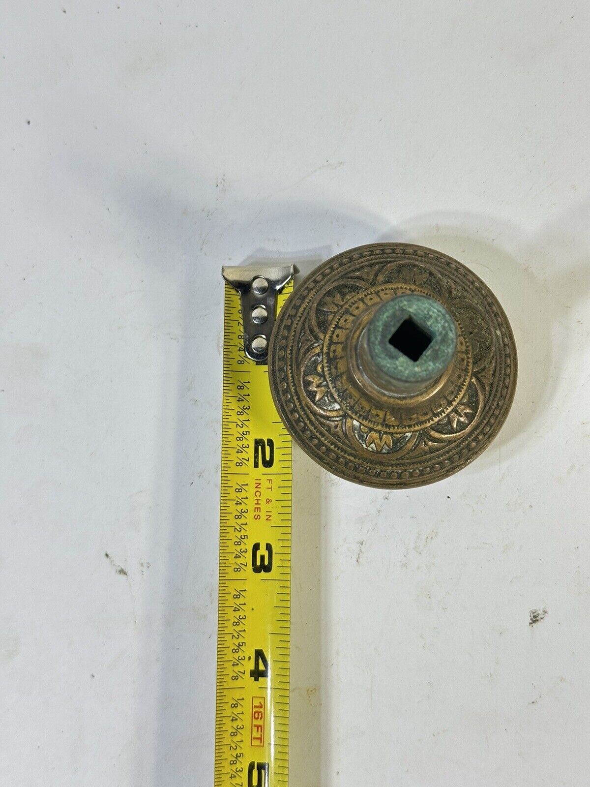 1880s American Ornamental Bronze Door Knob Antique Decor Hardware