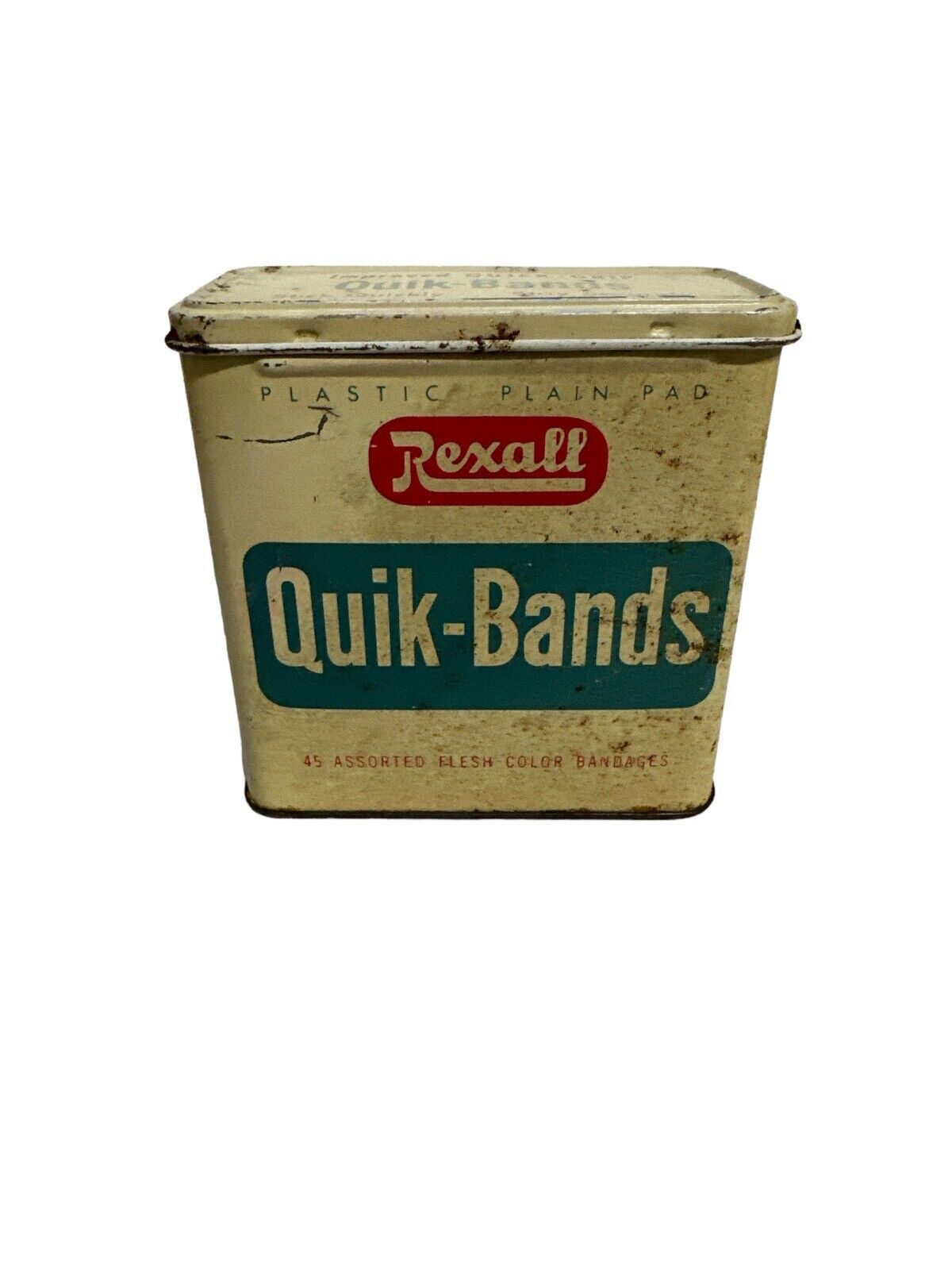 (4) Vintage BAND-AID & Rexall Bandages Tin Paper Lot 1940’s-80s WWII Dressing