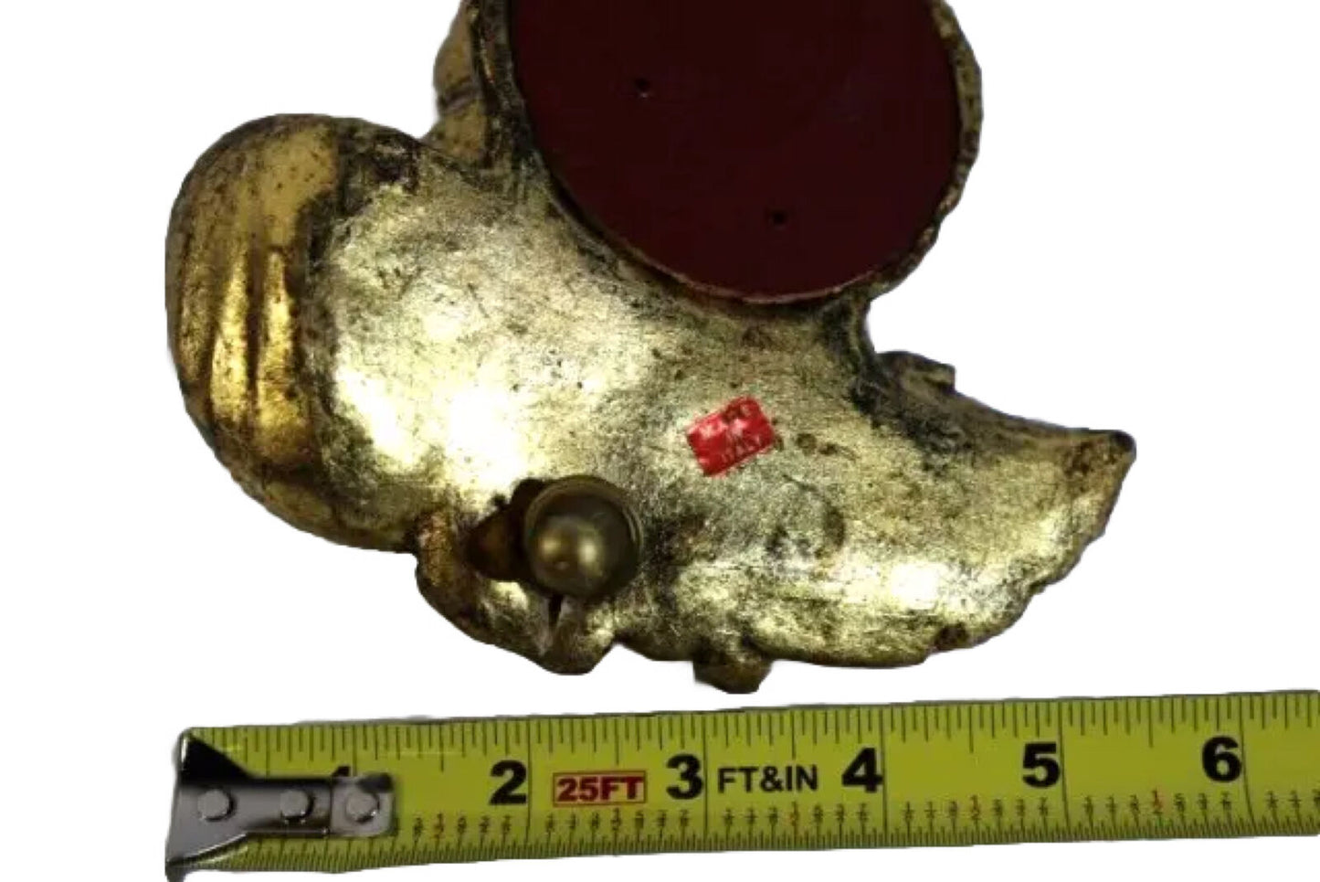 Vtg Italian Paper Mache Cherub Angel Pull String Music Box Silent Night working