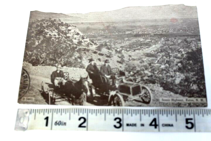 Antique RPPC Photo 1909 Posted Scenic Highway view