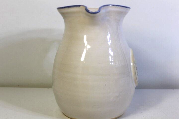 Vintage 1991 Ovaltine Stoneware Milk Pottery Pitcher Jug 6.5" Tall RARE
