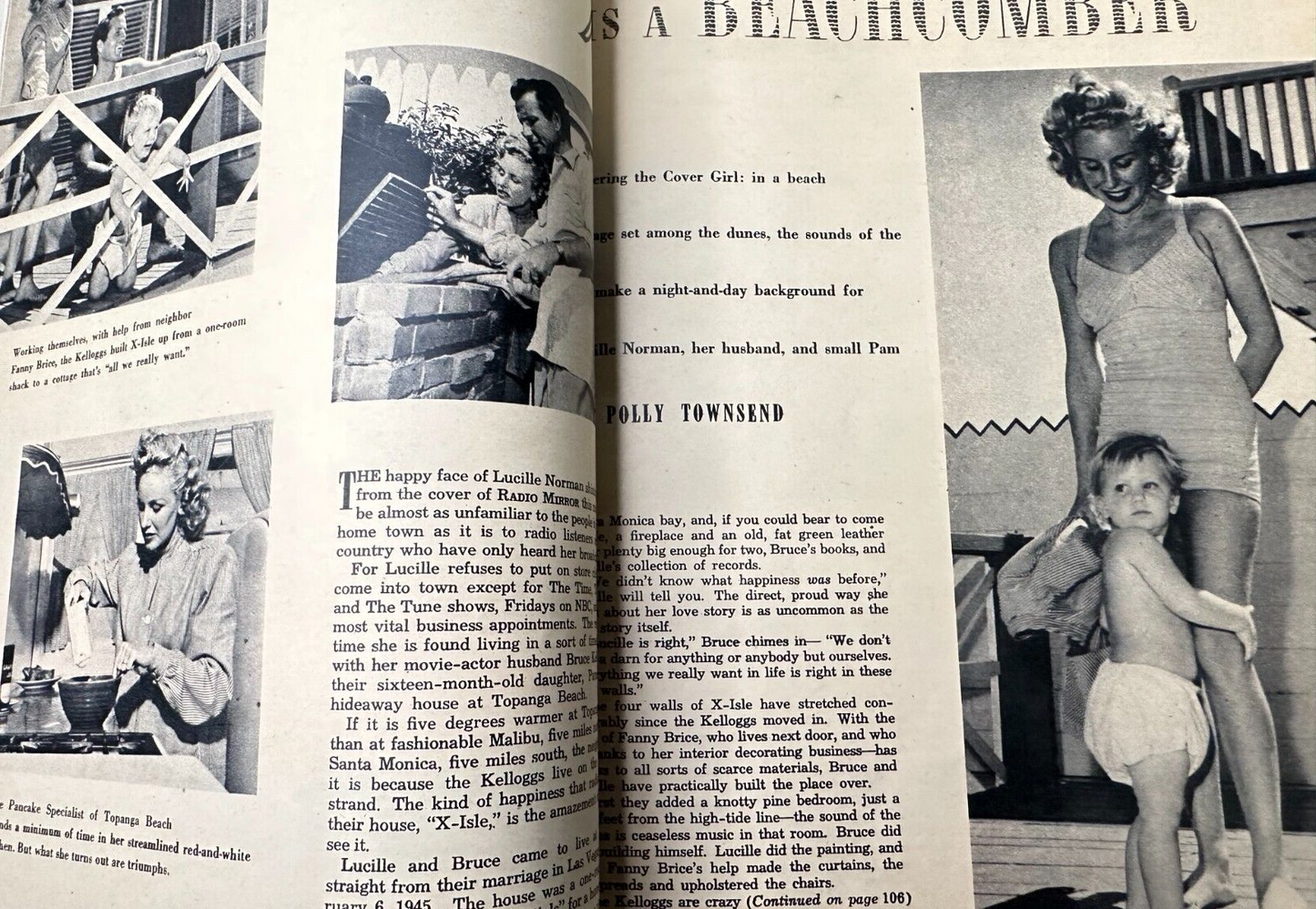 VTG Radio Mirror Magazine October 1947 Lucille Norman 25c Issue Very Nice