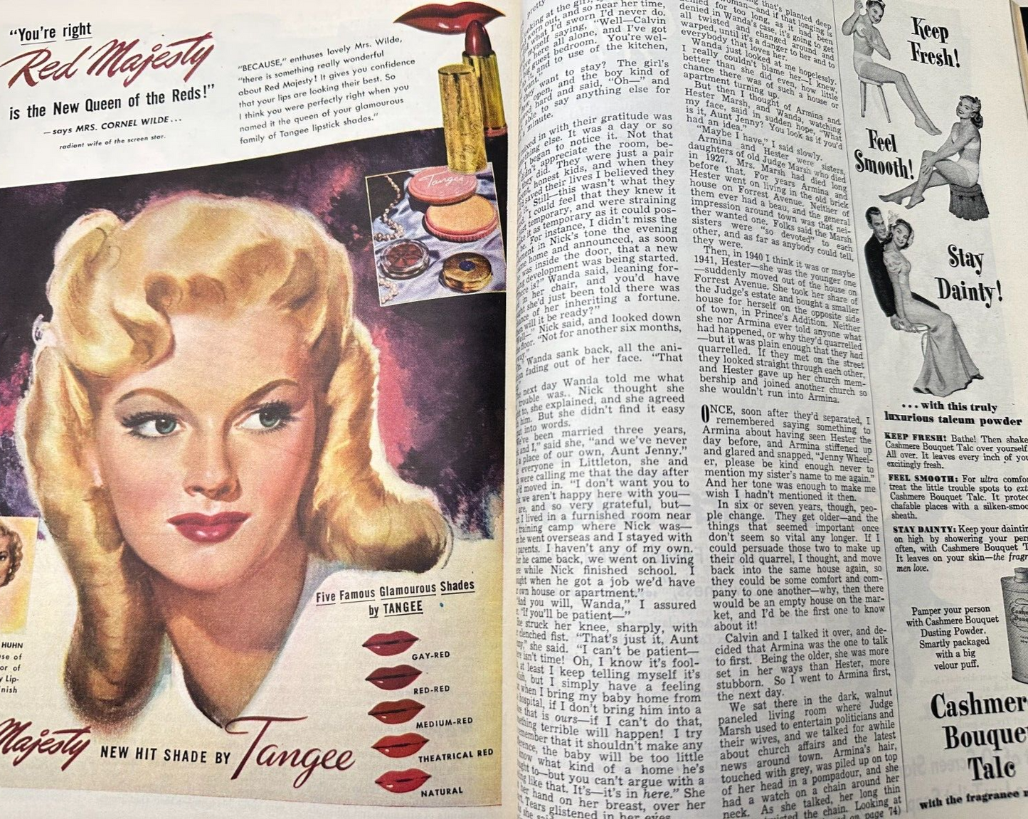 VTG Radio Mirror Magazine March 1947 Anne Francis 25c Issue Very Nice