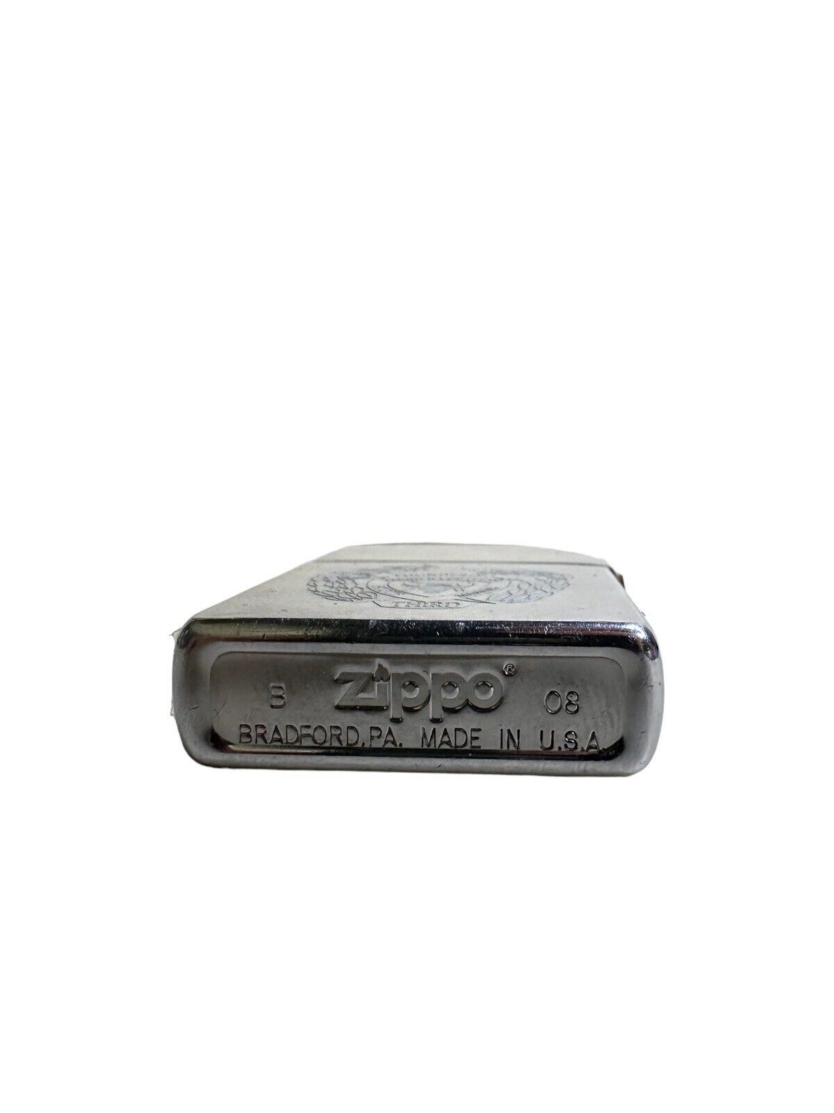 Vintage 1960's Zippo Lighter Thundering Third Battalion fourth Marines engraved