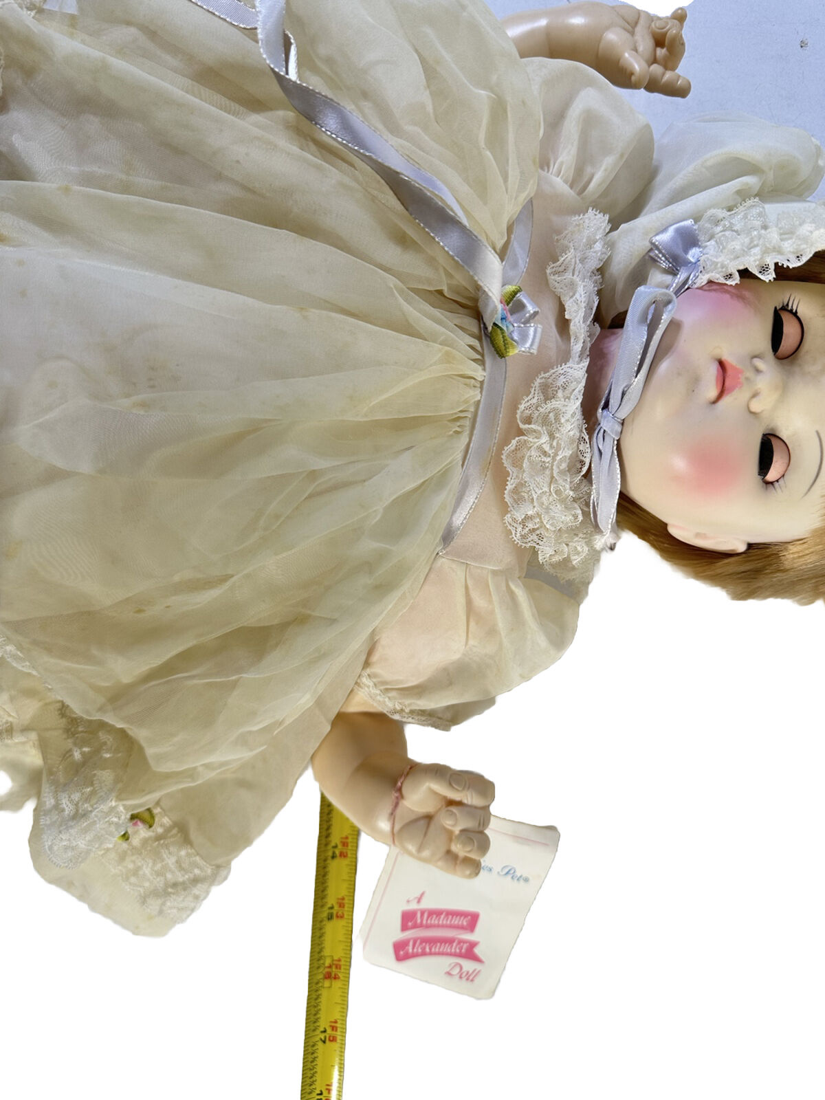 1973 ALEXANDER Sleepy Eyes - Baby Noise Making Precious Doll 19"