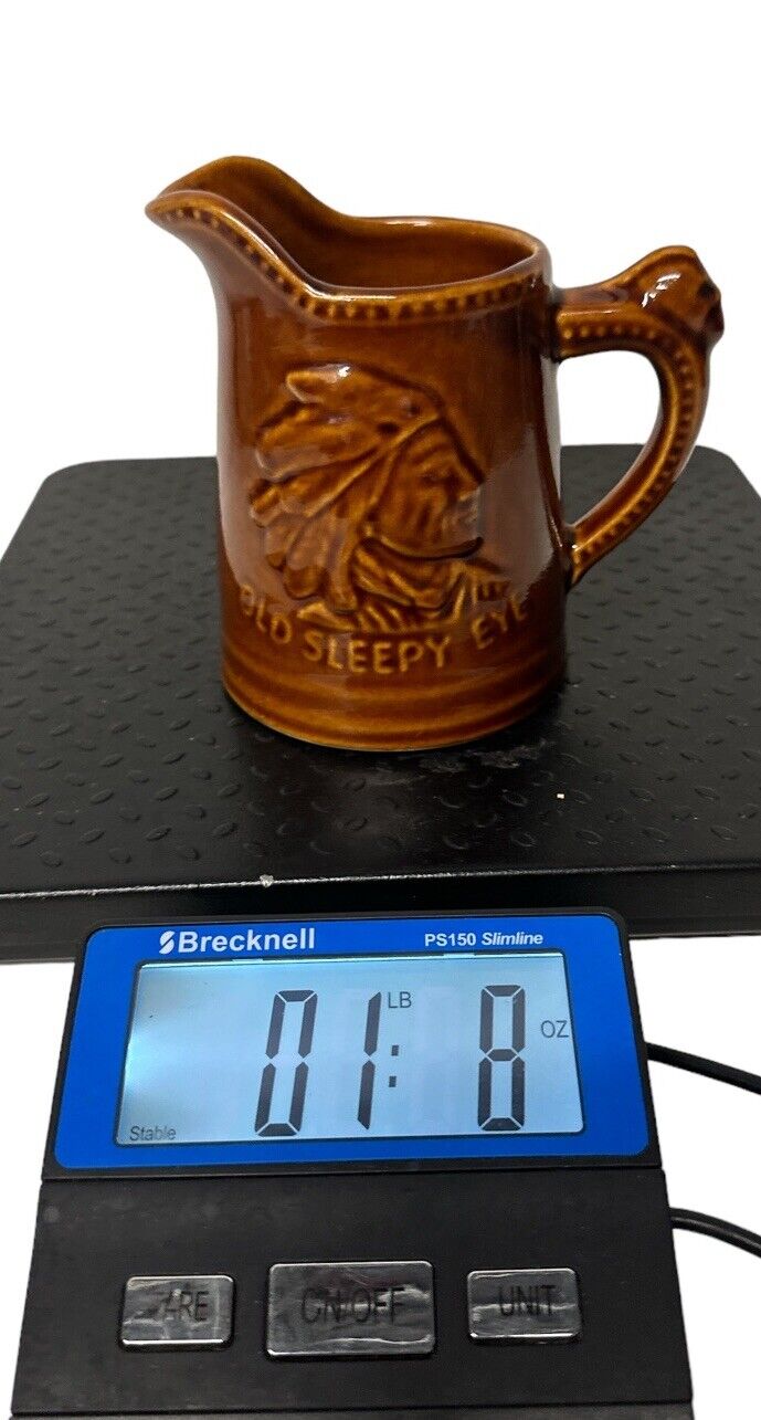 1986 Collectors 11th Annual Convention Old Sleepy Eye Western Stoneware Pitcher