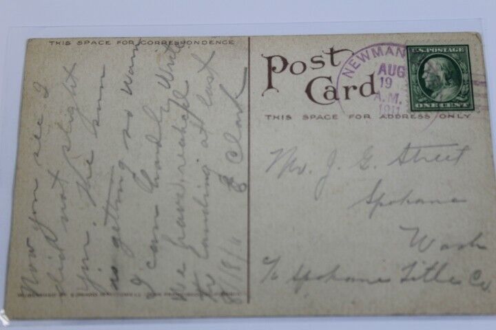 Antique Photo-Lithograph Postcard 1911 Hayden Lake Near Spokane Washington