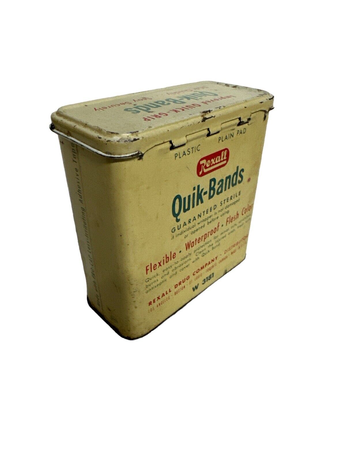 (4) Vintage BAND-AID & Rexall Bandages Tin Paper Lot 1940’s-80s WWII Dressing