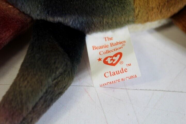 Ty Beanie Babies Claude the Crab w/ Tag Errors in collectors condition