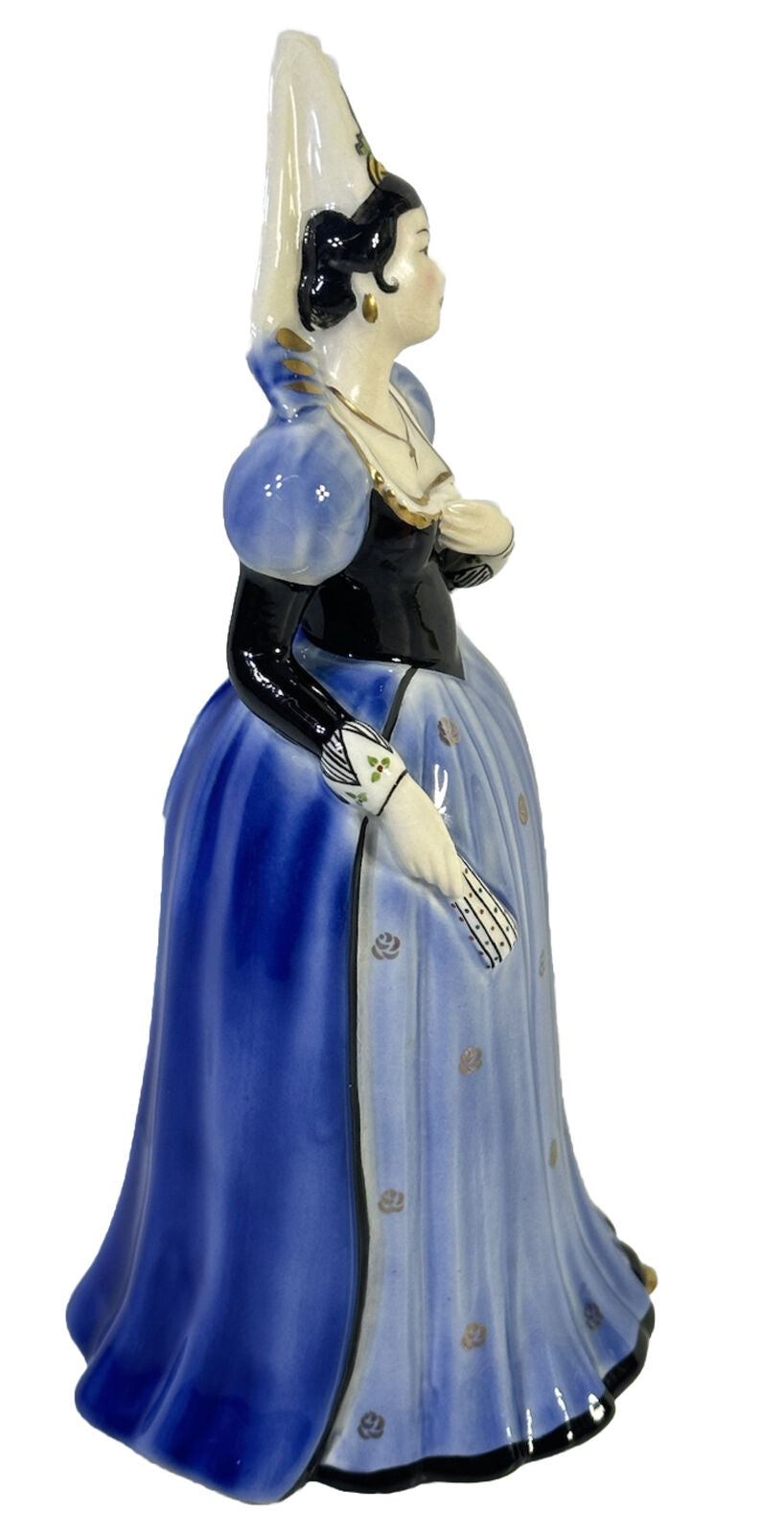 Vtg 1948 Goldcrest Ceramic Corp Lady Figurine By Carmencita Dorier 9.5” USA Made