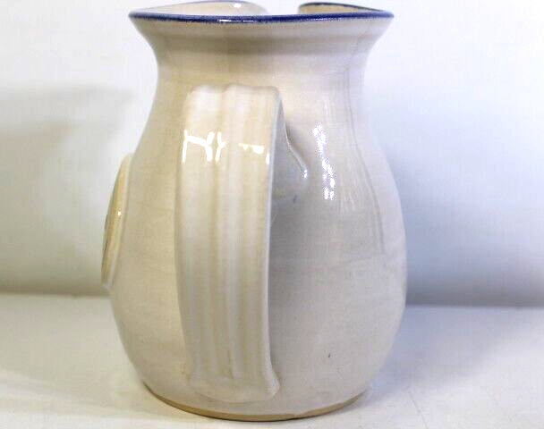Vintage 1991 Ovaltine Stoneware Milk Pottery Pitcher Jug 6.5" Tall RARE
