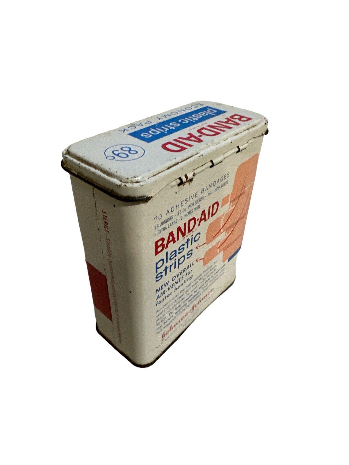 (4) Vintage BAND-AID & Rexall Bandages Tin Paper Lot 1940’s-80s WWII Dressing