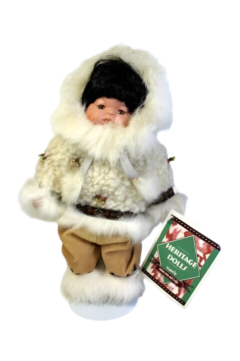 HERITAGE DOLLS INDIAN ARTS AND CRAFTS 10" Eskimo Girl Doll