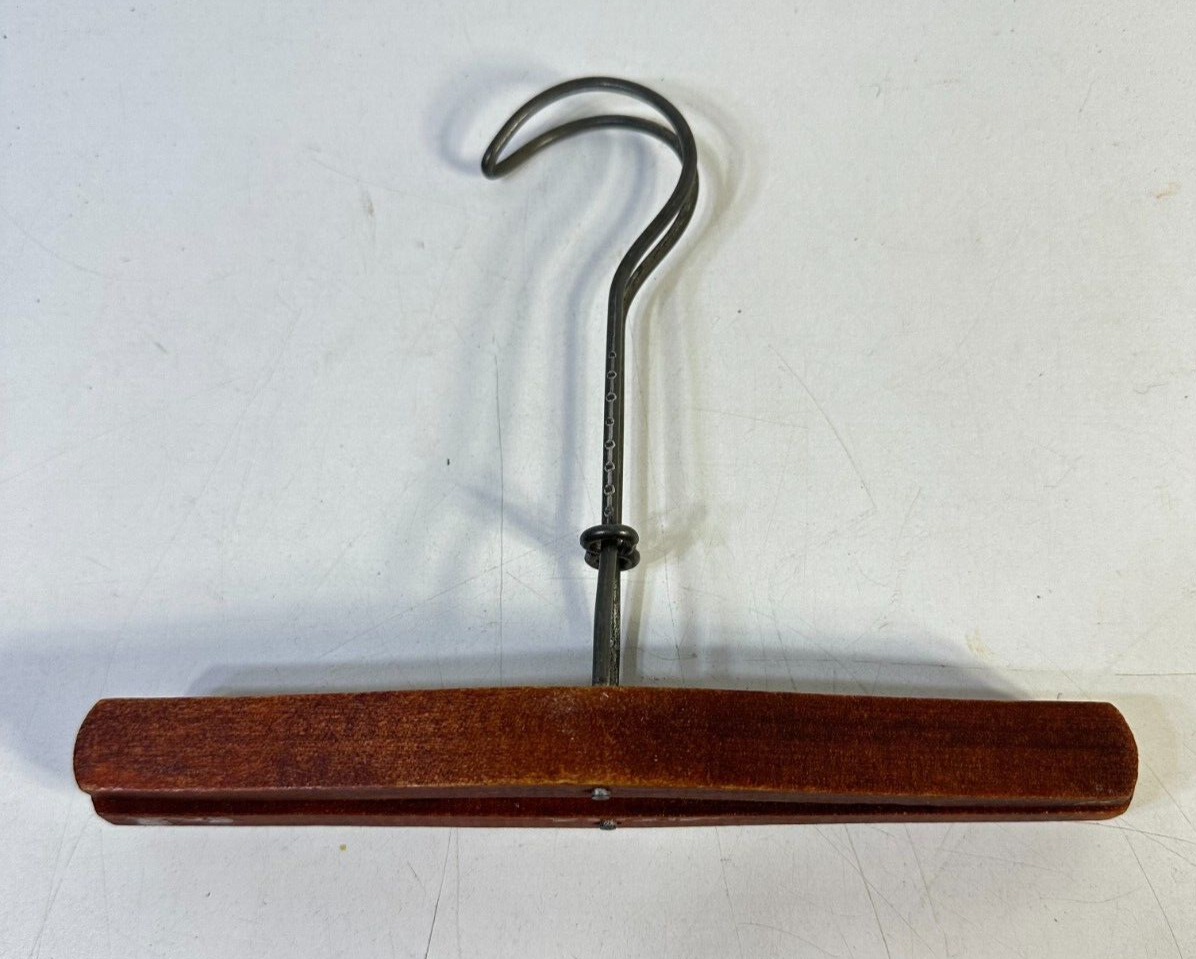 The Vtg Setwell Wooden Suit Hanger and 2 handmade antique wooden hangers
