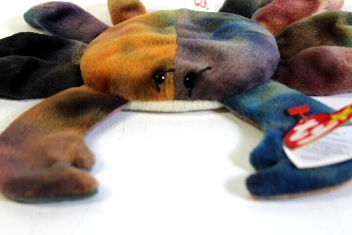 Ty Beanie Babies Claude the Crab w/ Tag Errors in collectors condition