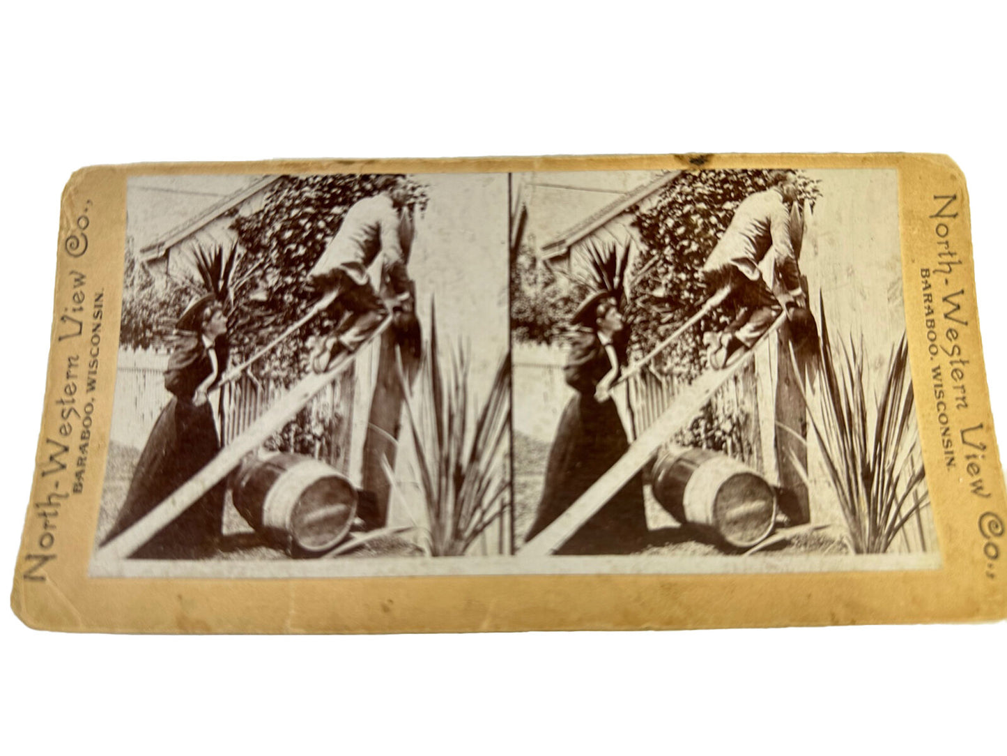 Lot Of 2 Northwestern Viewing Co. Antique 1898 Stereo-view Stereograph Photos