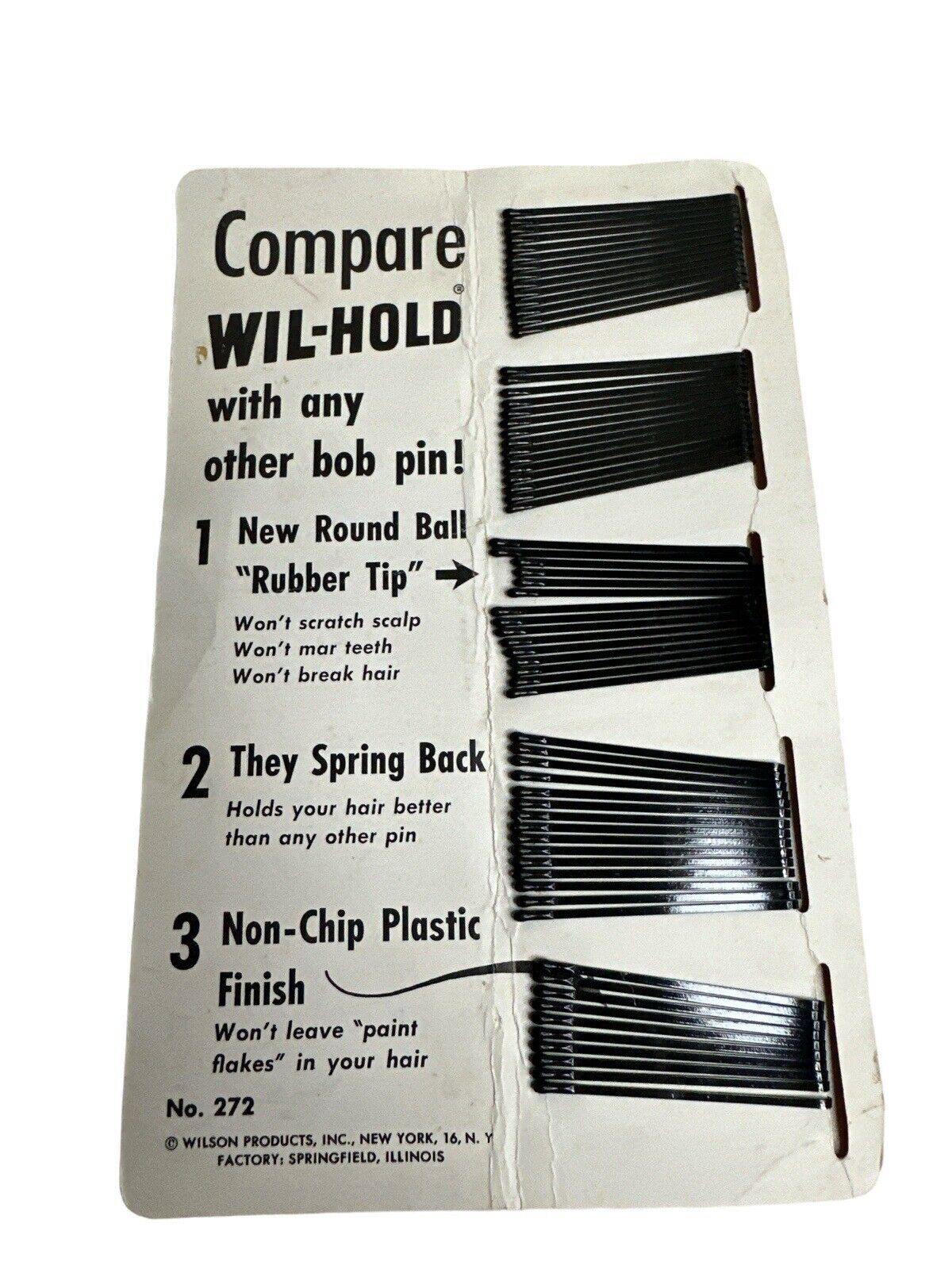 Vintage 1950 Gayla Hold Bob Hair Pins Advertisement & 1934 Booklet Paperback