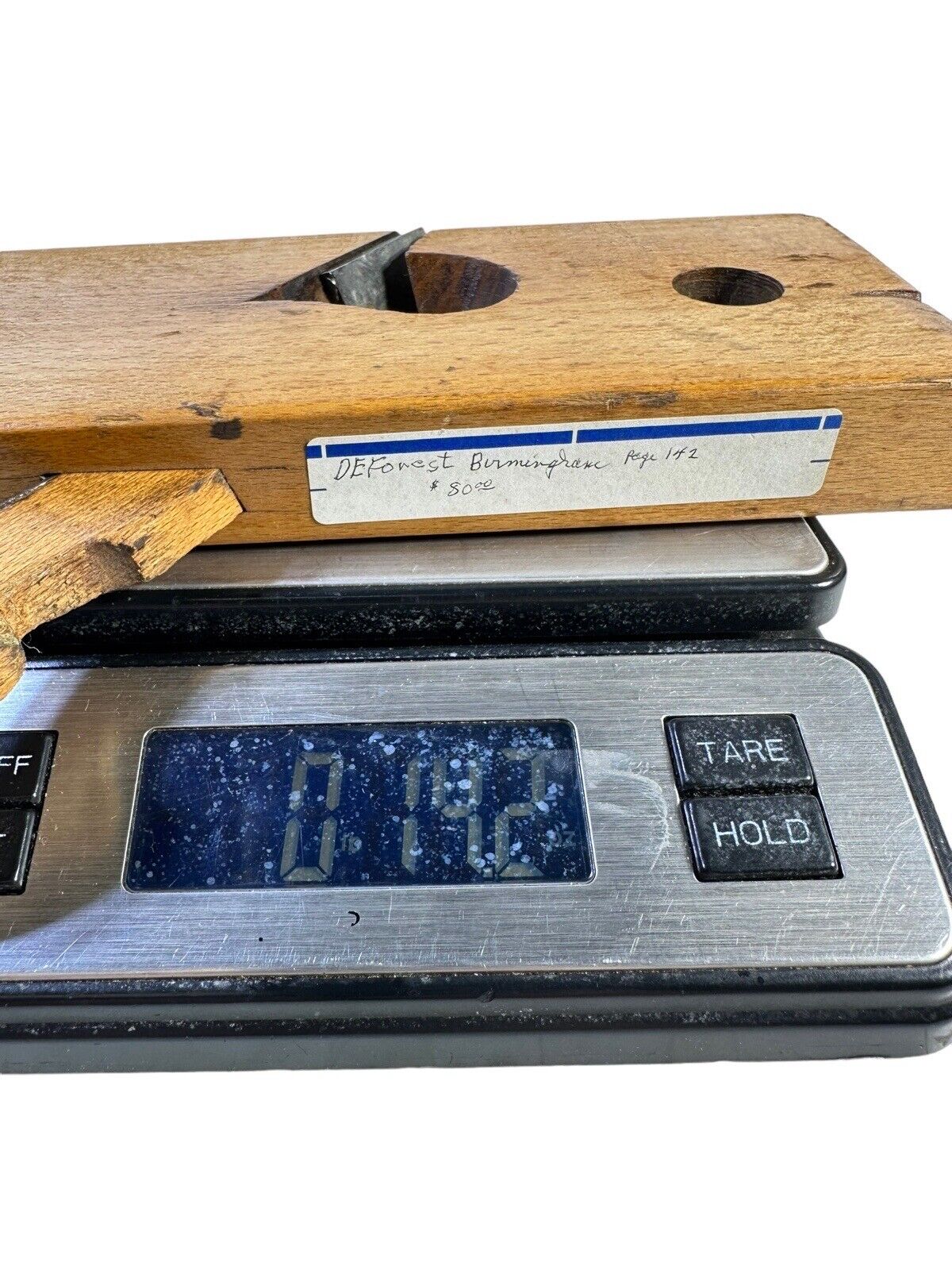 Antique wood Molding Plane Humphrey MFG Iron - Deforest Birmingham 9.5” Long